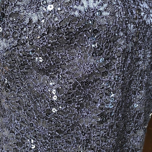 R&M Richards Navy Blue Short Sleeve Dress Long Sleeve Scalloped Cardig… - Picture 4 of 9